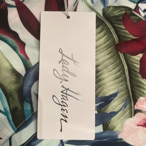 NWT Lady Hagen Women's 16" Palm Print Overlap Golf Skort - Picture 8 of 9